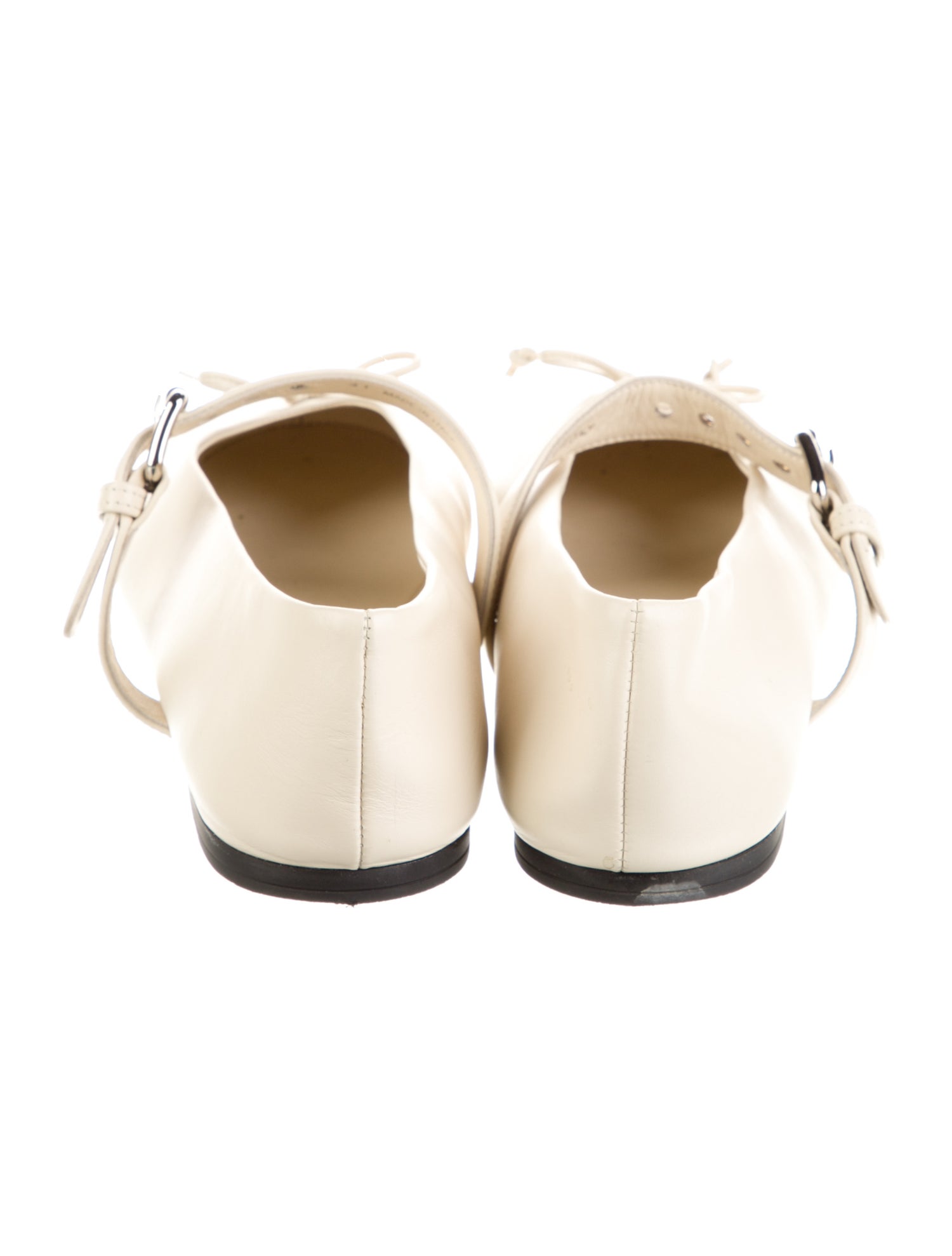 Miu Miu Leather Mary Jane Flats